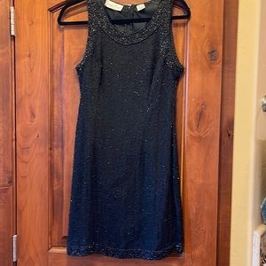 Beautiful beaded black dress
